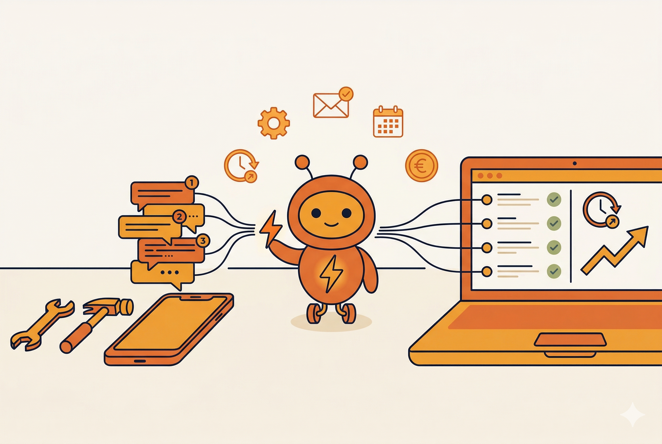 Automatisation IA pour artisans et PME : 5 cas concrets qui font gagner du temps dès cette semaine